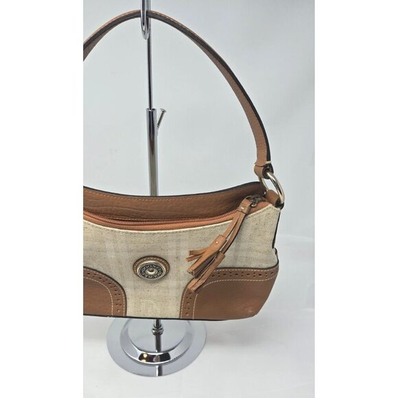 DOONEY & BOURKE SADDLE PURSE Small Brown Shoulder Bag Classic Y2K Designer - Picture 5 of 10